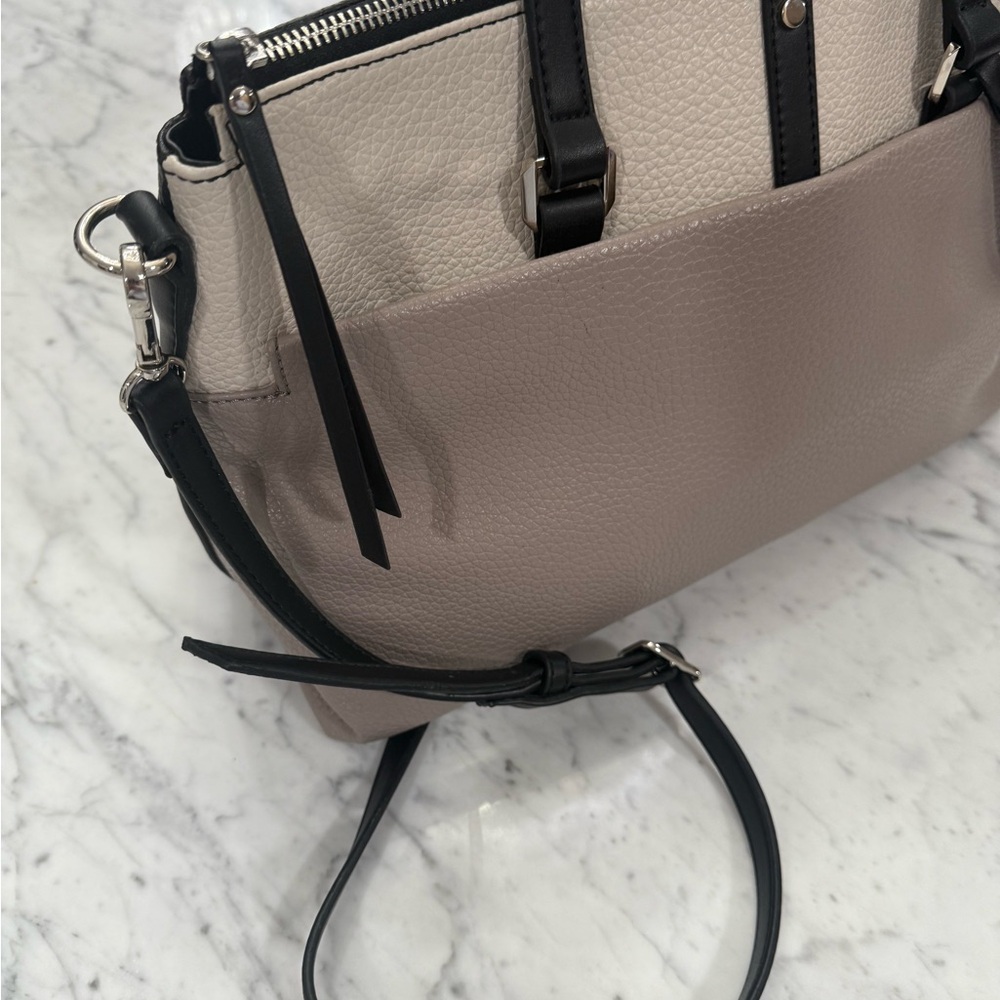 ❤️SOLD❤️ NEW Nine West Cashmere Grey Beige Black Shoulder Bag Crossbody Purse - Picture 11 of 13